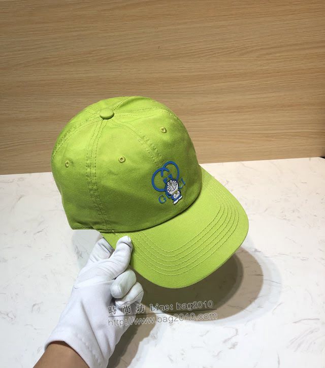 Gucci男女同款帽子 古馳聯名哆啦A夢叮噹貓棒球帽鴨舌帽  mm1587
